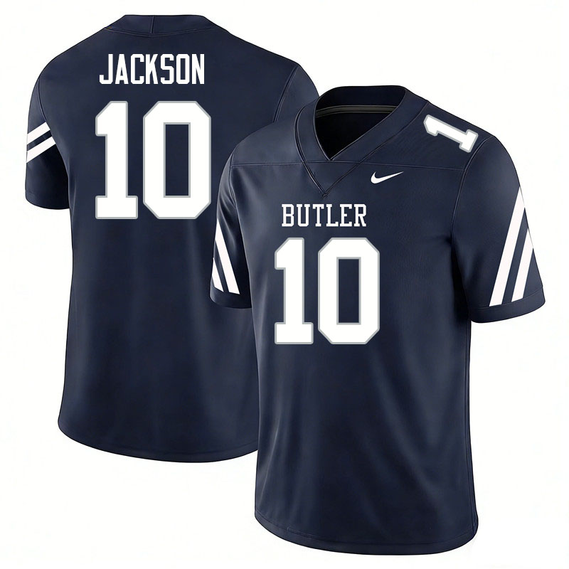 Butler Bulldogs #10 Jeremiah Jackson College Football Jerseys,Uniforms-Navy